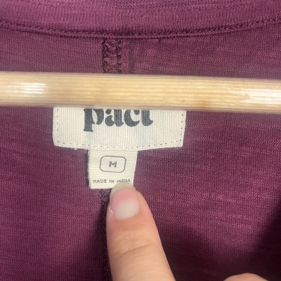 Pact maroon tshirt organic cotton dress size medium sustainable - Picture 2 of 6